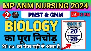 MP ANM NURSING 2024  PNST amp GNMTST  ANMTST बायोलॉजी BY DRX VIKASH SIR  mpanm biology [upl. by Sidnak]