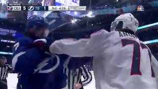 Nikita Kucherov Game Misconduct For Dirty Hit on Markus Nutivaara Apr 12 2019 ECQF Game 2 [upl. by Ginger854]