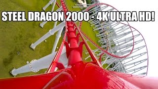 Steel Dragon 2000 Roller Coaster POV Awesome 4K Ultra HD Resolution Nagashima Spaland Japan [upl. by Lipscomb329]