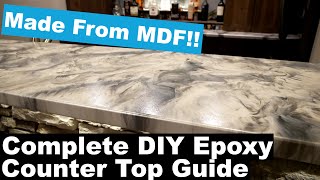 DIY Epoxy Counter Tops  Turn MDF Into Amazing Counters with Leggari Epoxy [upl. by Anaugal]