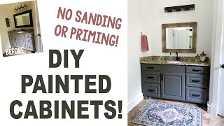 How to Paint Cabinets with NO Sanding or Priming [upl. by Sorcha]