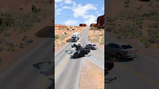 Realistic Highway Car Crashes 14  BeamNGdrive [upl. by Sorodoeht]