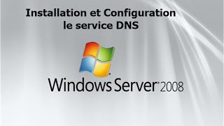 installation et configuration le service DNS sous windows server 2008 darija HD [upl. by Kooima]