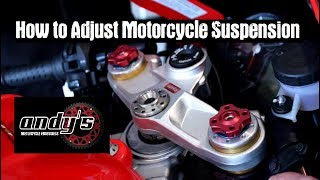 How to Adjust Motorcycle Suspension [upl. by Crellen]