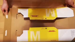 Aufbau des DHL Packets  Складывание DHL коробки [upl. by Queena]