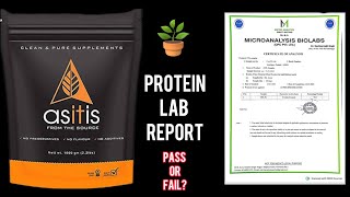 ASITIS PLANT PROTEIN LAB TEST REPORT  TOP SELLING PRODUCT  PASS OR FAIL CORE FIT LAB [upl. by Rramo]