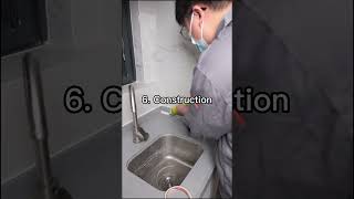 How to use silicone sealant beside washing sink？archeitecture siliconesealant washbasin sealing [upl. by Bancroft]