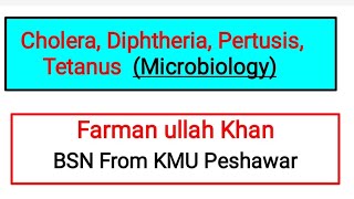 CholeraDiphtheriaPertusis and TetanusBacterial Infections Microbiology UnitVI Final MCQS [upl. by Gamal]