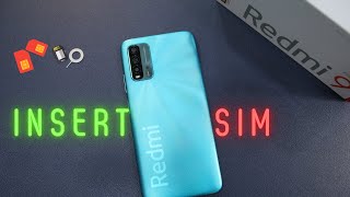 Redmi 9 Power How to Insert SIM and SD Card Hindi [upl. by Choong]