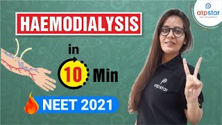 Hemodialysis in 15 min  NEET 2021  Excretory Products amp Elimination Class 11 Biology  ATP STAR [upl. by Peggie]