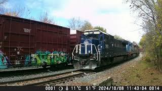 241013 North Facing Backyard Railcam [upl. by Simdars]