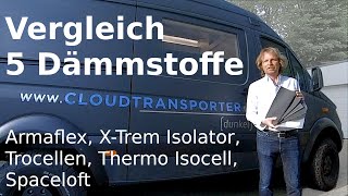 5 Isolierstoffe im Vergleich  Armaflex XTrem Isolator Trocellen Thermo Isocell Spaceloft [upl. by Nhguaved]