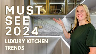 Luxury Kitchen Design Trends 2024  Hidden Rooms and Bold Colors [upl. by Wolgast285]