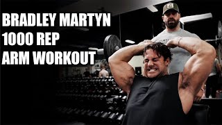 1000 REP ARM WORKOUT WITH BRADLEY MARTYN [upl. by Nereus197]