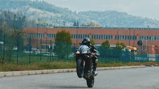 APRILIA RS125 POWER WHEELIE [upl. by Eteragram]