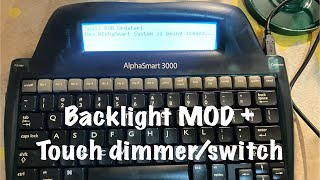 Backlight LCD upgrade for Alphasmart 3000 with touch sensor [upl. by Diena]