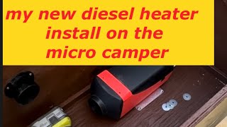 Just installed a new vevor Diesel heater in the micro camper dieselheater vevor microcamper [upl. by Weinhardt]