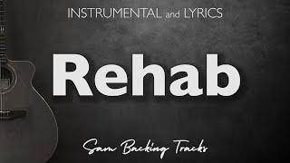 Rehab  Acoustic Karaoke with Lyrics Amy Winehouse [upl. by Nhguavoj]