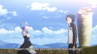 Re Zero Episode 18 Rem And Subaru Confession Scene [upl. by Noram941]