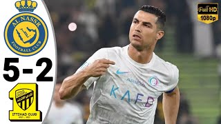 Al Nassr vs Al ittihad 52  Ronaldo Brace🔥 Highlights amp Goals • Al Nassr Tadi Malam [upl. by Han]