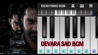 devara movie sad BGM pianoby Richipianobgms186 NTRKoratala SivaAnirudh Ravichander [upl. by Leahcimnaj]