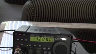 40 and 20 SSB QRP Contacts with a Magnetic Loop antenna indoors [upl. by Meeharb]