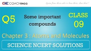 Atoms and Molecules Question 5 Chapter 3 Class 9 NCERT Solutions Exercise [upl. by Eidac]