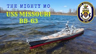 GIANT SCALE RC USS MISSOURI BB63 1200 THE MIGHTY MO [upl. by Ines]