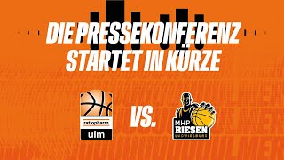 Pressekonferenz Ulm  Ludwigsburg [upl. by Lawry]