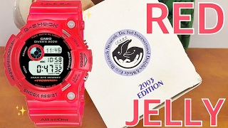 RARE GShock GW203K4JR RED JELLY FROGMAN unboxing amp review  Best JELLY Gshock colour way [upl. by Llecram]