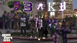 GTA 5 ONLINE  BALLAS NATION GANG IS HERE United Balla Crews [upl. by Kirtap]