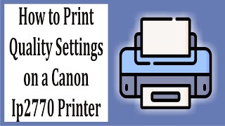 How to change print quality on Canon printer  Canon print tutorial 52 [upl. by Suolhcin]