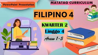 Filipino 4 Matatag Curriculum PowerPoint Presentation Quarter 2 Week 4 Day 15 [upl. by Belldame]