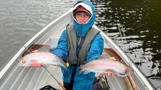 Three casts three fish at Llyn clywedog Harry’s hammer and Montana fly  3h session [upl. by Lleon840]