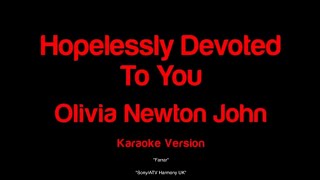 Hopelessly Devoted To You Olivia Newton John  karaoke version [upl. by Nosnehpets567]