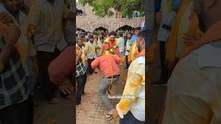 Vijay Potharaju beating public at Golconda Bonalu  potharaju viraviharum [upl. by Gean]