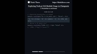 Nodejs util module usage in Changesets [upl. by Nayab]