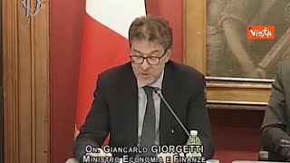 Giorgetti quotLaggiustamento del rapporto deficit Pil è pienamente alla nostra portataquot [upl. by Hiram349]