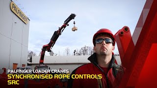 PALFINGER Loader Cranes  Synchronised Rope Control SRC [upl. by Radley322]