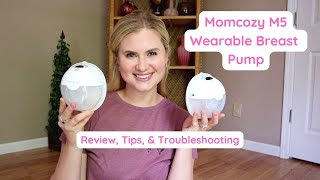 Momcozy M5 Wearable Breast Pump Review Tips amp Troubleshooting [upl. by Lynda961]