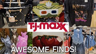 TJ MAXX LOUNGEFLY FINDS DESIGNER HANDBAGS CLOTHING BROWSE WITH ME [upl. by Aimekahs546]