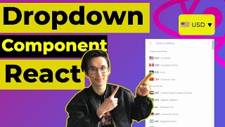 Build a Custom Dropdown in Reactjs using Styled Components [upl. by Ohploda]