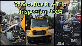 School Bus Class B CDL Pretrip Inspection Demonstration  2024 Bus Unit North Carolina [upl. by Erbes]