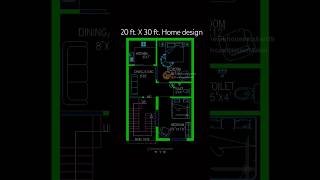 20 feet X 30 feet home design homedesign dreamhousemaker gharkanaksha [upl. by Auqenat]