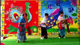 Mesmerizing Pohela Boishakh dance performance at Scholastica School Junior Campus  Shayaan Arafat [upl. by Acysej]