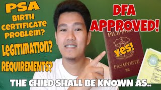 HOW TO PROCESS BIRTH CERTIFICATE  PSA  DFA LEGITIMATION  THE CHILD SHALL BE KNOWN AS TITSER DIG [upl. by Nolyar]