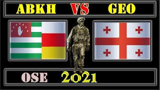 Abkhazia South Ossetia VS Georgia Military Power Comparison 2021 🚩Military Power [upl. by Alinoel]