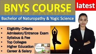 BNYS Course Eligibility Admission Top Colleges Career amp Salary [upl. by Kcirredal557]