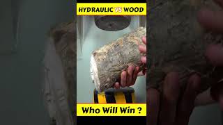 Hydraulic Press VS Wood  shorts ytshort [upl. by Fionna]