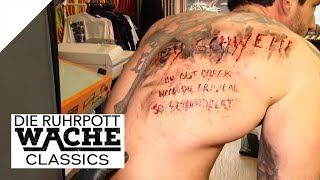 Schlägerei im TattooStudio Ihm wurden Beleidigungen tätowiert  Die Ruhrpottwache  SAT1 [upl. by Norved841]